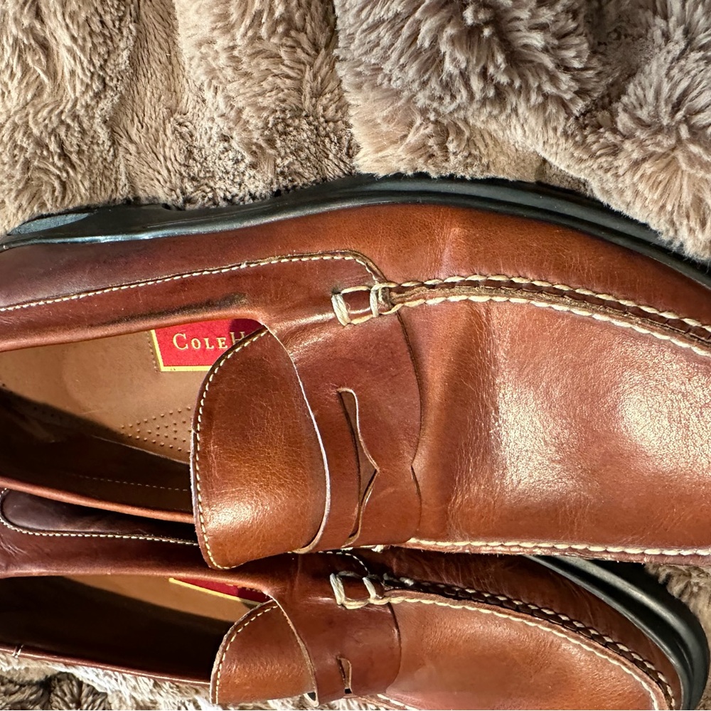 Cole Haan Chestnut Leather Loafers - Picture 4 of 10